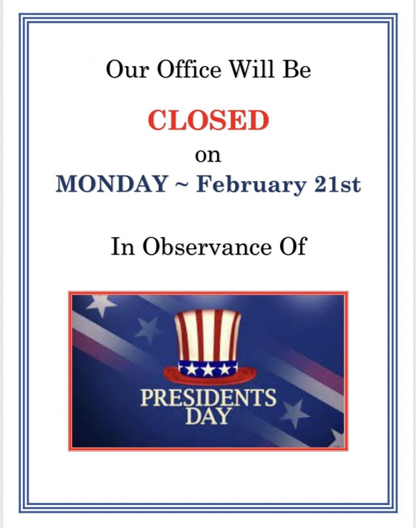 Photo for Health Department Closed on Monday, February 21, 2022
