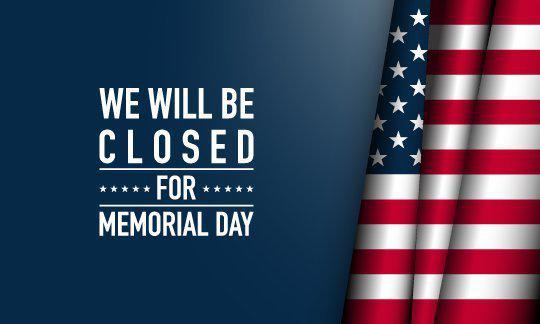 Photo for Closed for Memorial Day