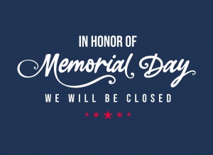Photo for Closed for Memorial Day